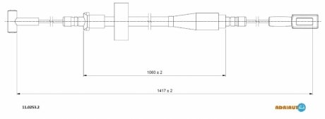 Трос ручного тормоза ADRIAUTO 11.0253.2