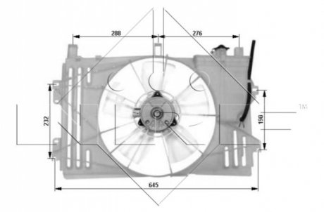 Вентилятор в сб. NRF 47053 (фото 1)