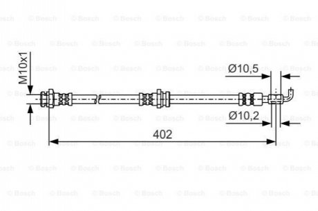 Тормозные шланги BOSCH 1987481A46