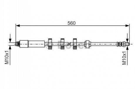 Тормозной шланг BOSCH 1 987 481 290