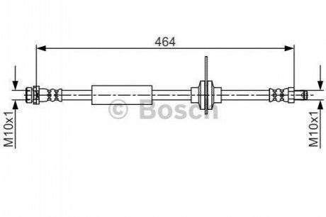 Тормозной шланг BOSCH 1 987 481 702