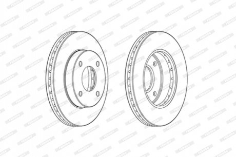 Гальмівний диск FERODO DDF2134C