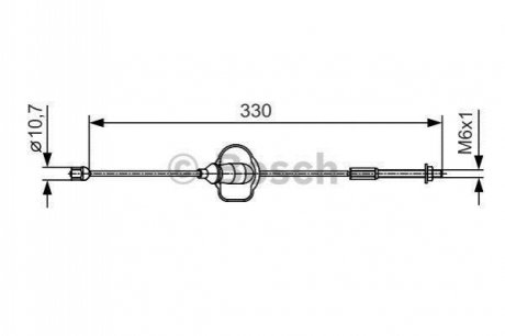 ТОРМОЗНОЙ ТРОС BOSCH 1 987 482 121