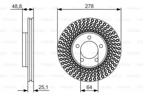 Тормозной диск BOSCH 0 986 479 699 (фото 1)