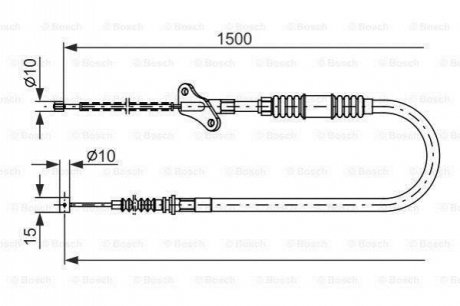 Clutch cables BOSCH 1 987 482 171 (фото 1)