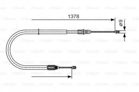 Clutch cables BOSCH 1 987 482 041 (фото 1)