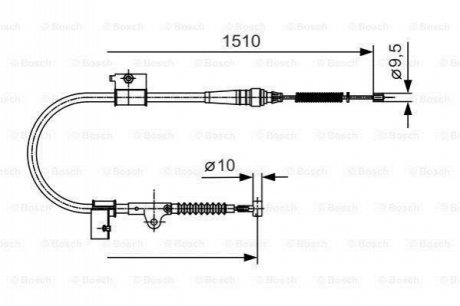 Clutch cables BOSCH 1 987 482 050 (фото 1)