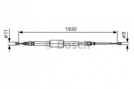 Clutch cables BOSCH 1 987 482 011 (фото 1)