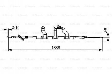 Brake cables BOSCH 1987482532