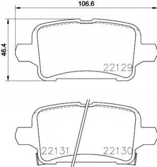 Гальмівні колодки дискові BREMBO P59090