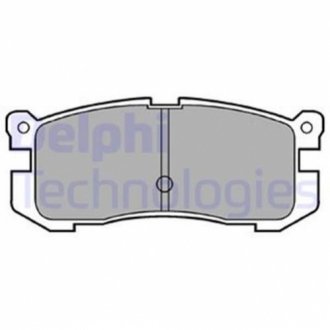 Комплект тормозных колодок дисковый тормоз Delphi LP624