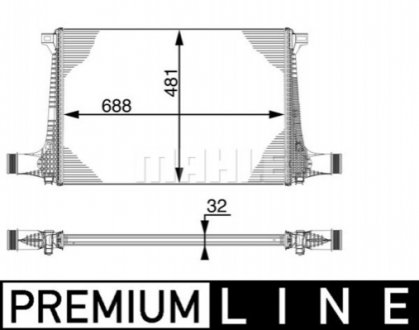 Інтеркулер MAHLE / KNECHT CI220000P (фото 1)