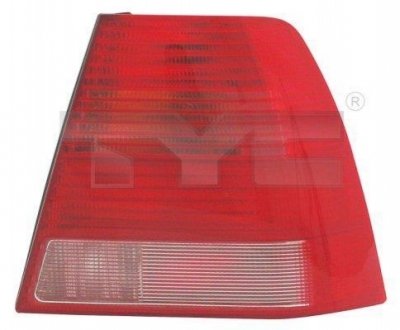 VW BORA лів. білий червоний зад. ліхтарь (- патрон) TYC 11-5948-11-2