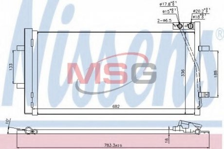 Радіатор кондиціонера First Fit NISSENS 940255