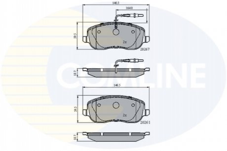 - Гальмівні колодки до дисків COMLINE CBP11158