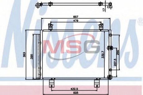 Конденсатор кондиционера NISSENS 94950