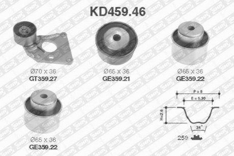 Комплект грм (es9j) SNR NTN KD459.46