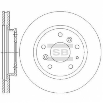 Гальмівний диск Hi-Q (SANGSIN) SD4413