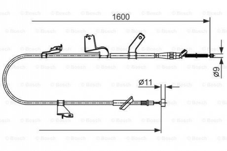 Brake cables BOSCH 1987482427 (фото 1)