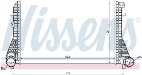 Интеркулер VW CC(11-)2.0 TFSi(+)[OE 3AA.145.805 A] NISSENS 96542