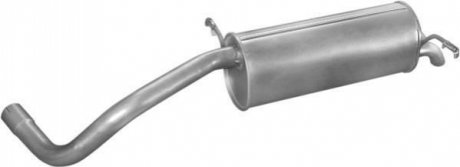 Глушитель задний (конечный, основной) для Skoda Fabia/ VW Polo 1,9 TDi. 1.9 SDi 00-05 POLMOSTROW 24.41