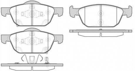 Комплект тормозных колодок REMSA 155202 (фото 1)