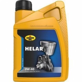 Масло моторное 0W-40 синтетика 1 л HELAR A3/B4 SN/CF KROON OIL 02226