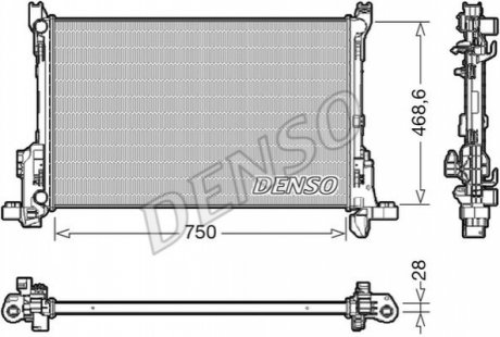 Радіатор основний DENSO DRM09175