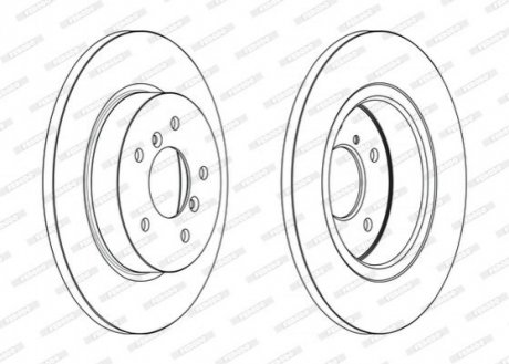 Диск гальмівний FERODO DDF2683C