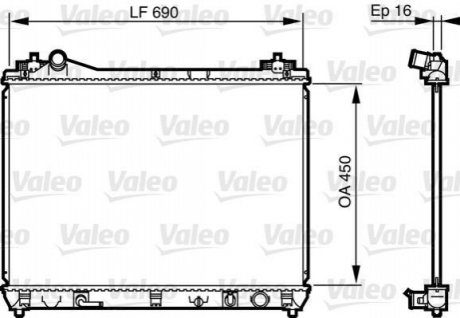 РАДИАТОР Valeo 735580 (фото 1)