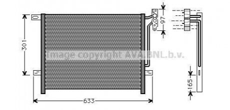 Радиатор кондиционера | 3 Serie E46 \'98- AVA COOLING BW5203