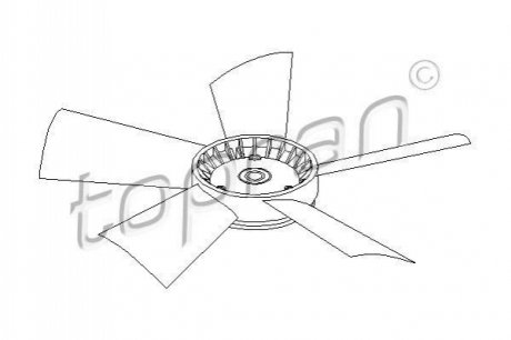 Рабочее колесо вентилятора TOPRAN / HANS PRIES 401191