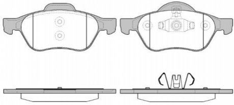 Колодки тормозные диск. перед. (Remsa) Renault Laguna 1.5 08- WOKING P8623.40