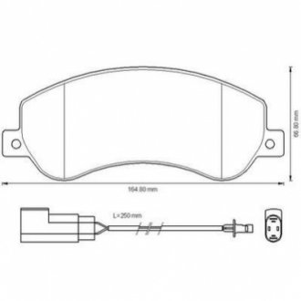 Колодка торм. диск. FORD TRANSIT передн. Jurid 573275J