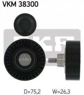 Ролик натяжения ремня генератора (с эксцентриком) SKF VKM 38300 (фото 1)