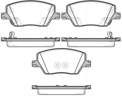 Гальмівні колодки передні Fiat Tipo 1.3-1.6 16-20 WOKING P17953.02