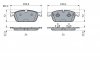 Комплект гальмвних колодок переднй MERCEDES GL X166 GLE C292 GLE W166 GLS X166 M W166 2.2D-4.7 06.11 BOSCH 0986494962 (фото 5)