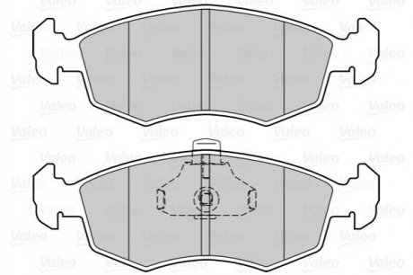 Гальмівні колодки дискові FIRST DOBLO Valeo 302023
