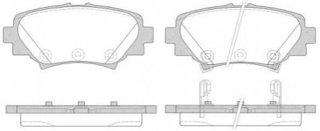 Гальмівні колодки задн. Mazda 3 16- WOKING P14703.02