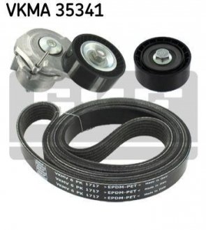 Комплект ГРМ (ремень + ролик) SKF VKMA 35341