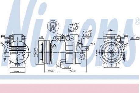 Компрессор кондиционер NISSENS 890175