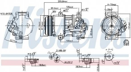 Компрессор кондиционер NISSENS 89479