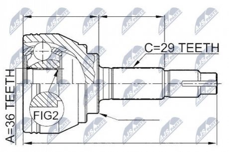 OUTER CV JOINT NTY NPZ-NS-078