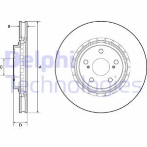 Тормозной диск Delphi BG4691C