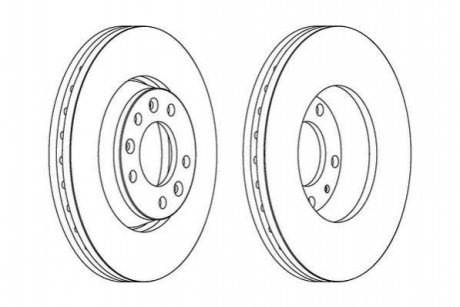 Тормозной диск Jurid 562839JC