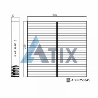 Фільтр салона BLUE PRINT ADBP250045