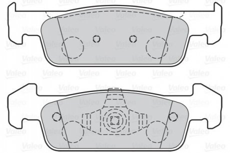 Гальмівні колодки дискові DACIA/RENAULT Logan/Sandero/Twingo 1,0-1,6 F 12>> Valeo 302162