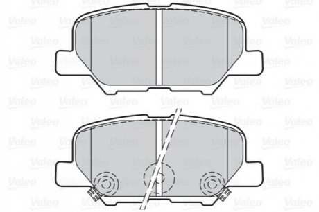 Колодки ЗАД торм Valeo 302152