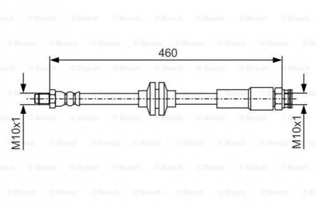 BRAKE HOSE BOSCH 1987481543