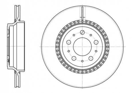 Диск гальмівний задн. Volvo XC90 2.5T, 2.4D5, 2.9T6 02.10- REMSA 6777.10